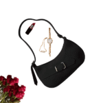 Velora maroon bag with velvety touch - Image 2