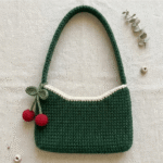 cherry baguette / shoulder bag