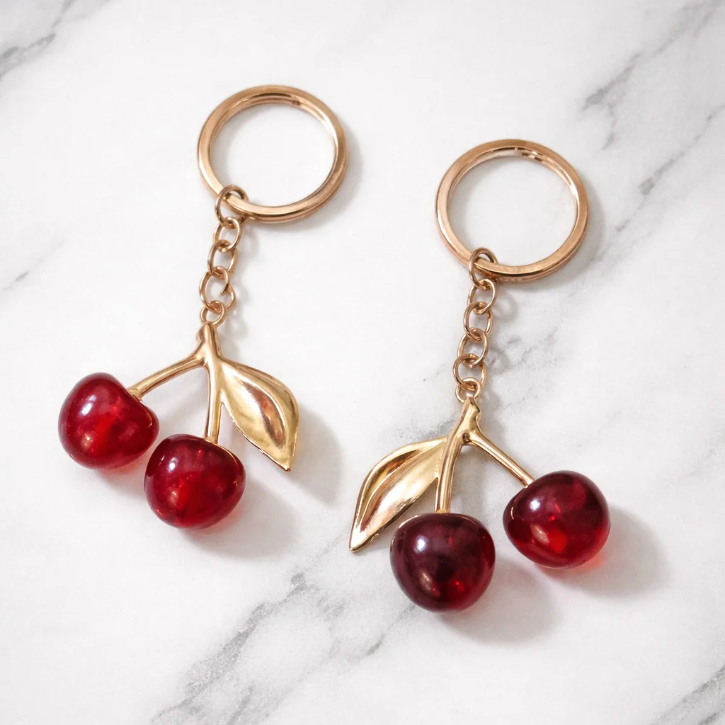 rn-image_picker_lib_temp_e2f289e8-6aa6-4490-856a-bedab35a9aed VIRAL CHERRY KEYCHAIN 1 PC - Image 1